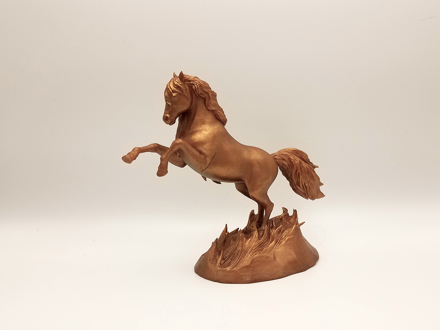3D Printed miniature Bull Figurine. 3D Printing Service.